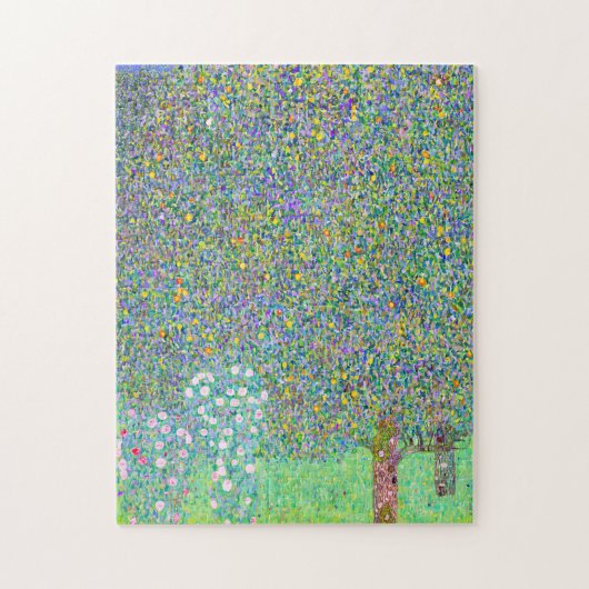 Rosebushes van Gustav Klimt onder het schilderij Legpuzzel (Verticaal)