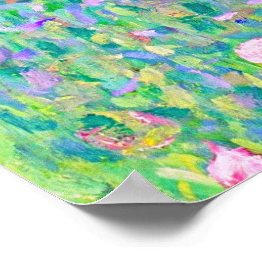 Rosebushes van Gustav Klimt onder het schilderij Poster (Hoek)