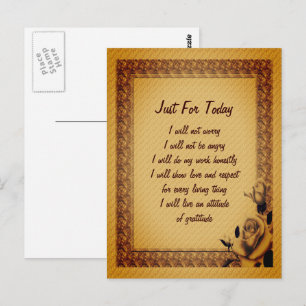 Rosebuuste buisjes, enkel voor vandaag Inspirerend Briefkaart