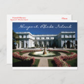 Rosecliff Mansion, Newport Rhode Island Post Card Briefkaart (Voorkant / Achterkant)
