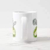 Rosecomb Bantammers en Kuikens Grote Koffiekop (Achterkant)
