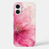 Rosée Élégance Luxe Roze Bloem Zijde  Case-Mate iPhone Case (Achterkant)