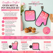 Roseflare Drift Ovenwant & Pannenlap Set