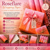 Roseflare Inpakpapier Vel