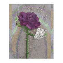 Rosegifts Music Roos Acrylwand Art