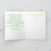 Rosegifts Thinker Roos Wenskaart. Kaart (Binnen)