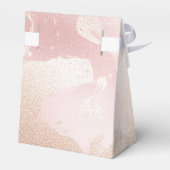 Rosegold Blush marble met Gold Glitter Droplets Bedankdoosjes (Achterkant)