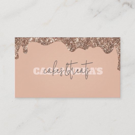 Rosegold Cakes en behandelde Visitekaartje (Voorkant)