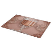 Rosegold Cheers Lace AI-kunst Snijplank (Hoek)