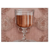 Rosegold Cheers Lace AI-kunst Snijplank (Voorkant)