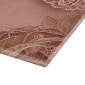 Rosegold Cheers Lace AI-kunst Snijplank (Hoek)