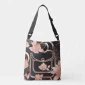 Rosegold Coral Purse AI-kunst Crossbody Tas (Voorkant)