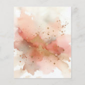 RoseGold Earthtone Waterverf Bruiloft Dat doen we Flyer (Achterkant)