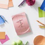 Rosegold Elegant Monogrammed Moderne Sjabloon iPad Mini Cover<br><div class="desc">Rosegold Elegant Monogrammed Modern Sjabloon iPad Smart Hoesje.</div>