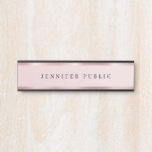 Rosegold Elegant Template Luxurious Rose Gold Glam Deurbordje (Voorkant)