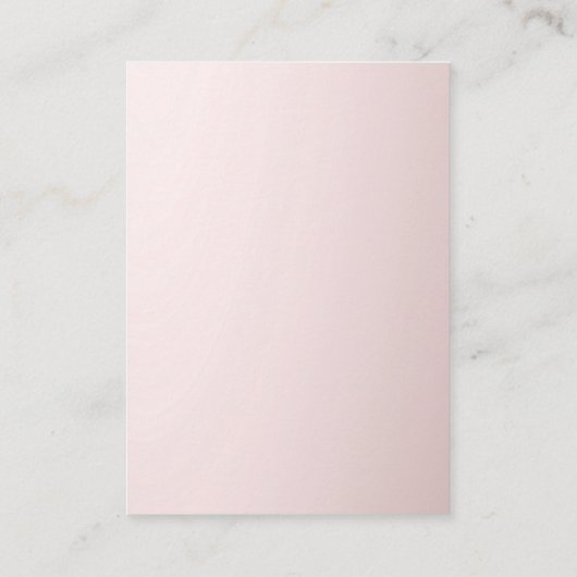 Rosegold Glitter Korting Kaart (Achterkant)