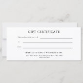 ROSEGOLD GLITTER ZAKELIJKE ENTITEITSBEWIJS (Achterkant)