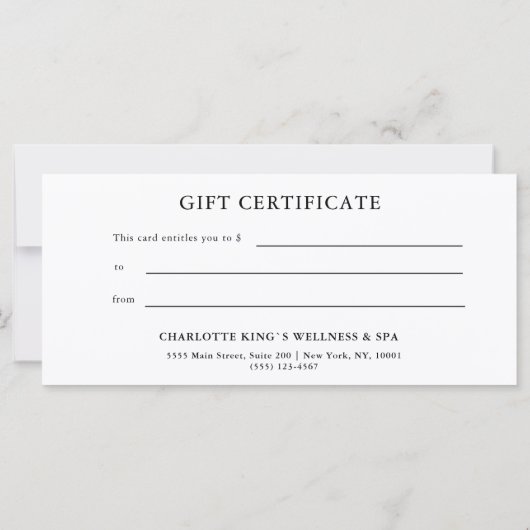 ROSEGOLD GLITTER ZAKELIJKE ENTITEITSBEWIJS (Achterkant)