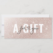 ROSEGOLD GLITTER ZAKELIJKE ENTITEITSBEWIJS (Voorkant)