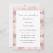 Rosegold Invitation, Roze Gold Invite, Bridal Baby Kaart (Voorkant)