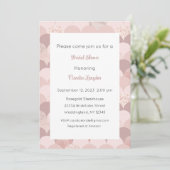 Rosegold Invitation, Roze Gold Invite, Bridal Baby Kaart (Staand voorkant)