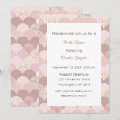 Rosegold Invitation, Roze Gold Invite, Bridal Baby Kaart (Voorkant / Achterkant)