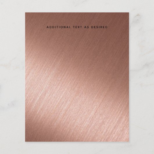 ROSEGOLD Kerstmis  Eet Drink Wees Vrolijk Typograf (Achterkant)