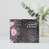Rosegold Metallic WEDDING Glitter look (Staand voorkant)