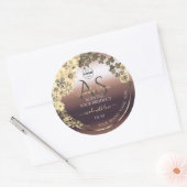 Rosegold Product Label Cream Flowers Monogram Logo (Envelop)