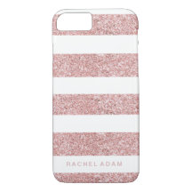 RoseGold Striped Phone Case