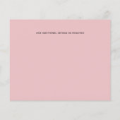 Rosegold WEDDING Girly Pink Floral Glitter Glam (Achterkant)