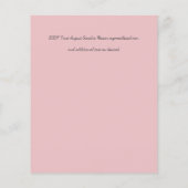 Rosegold WEDDING Girly Pink Floral Glitter Glam (Achterkant)