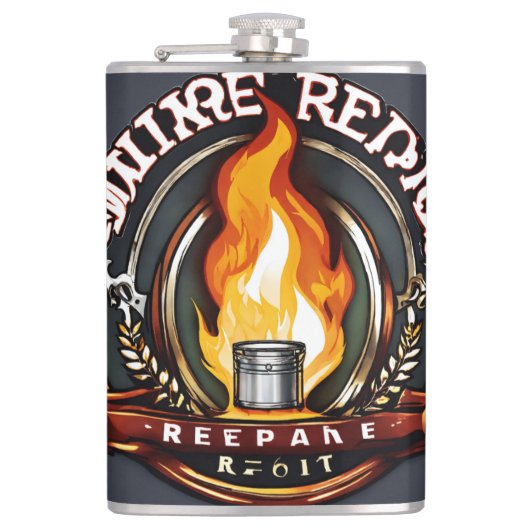 #rosegoldvinylflaskVinylWrappedFlask Heupfles (Voorkant)