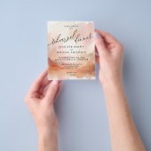 RoseGoud Aardetoon Waterverf Proefavondeten Flyer (Hand)