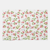 Rosehip en bee teatowel theedoek (Horizontaal)