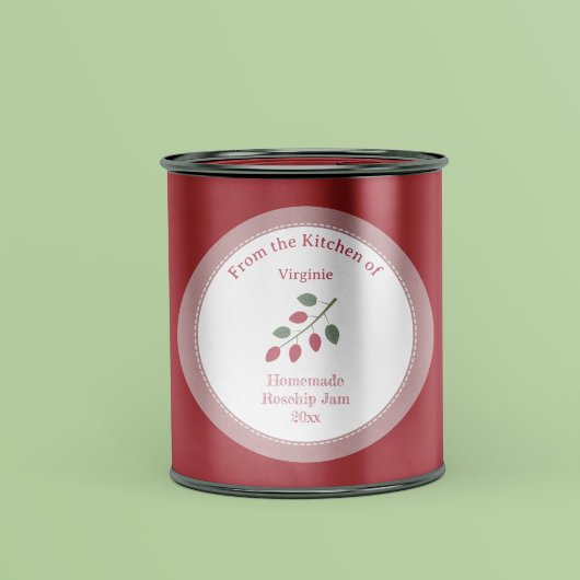 Rosehip jam Label Sticker