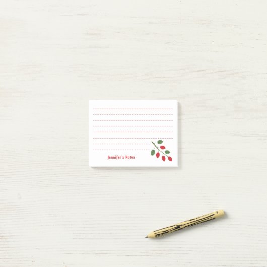 Rosehip Post-it® Notes (Op bureau)