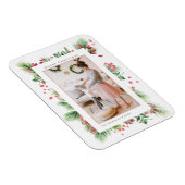 Rosehips & Holly Berries - kerstfoto Magneet (Rechterzijde)