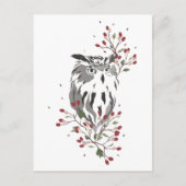 Rosehips Owl Briefkaart (Voorkant)