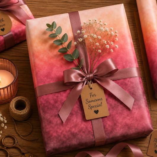 Roselight Embers Inpakpapier Vel