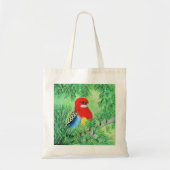 Rosella Bird Painting Tote Bag (Voorkant)