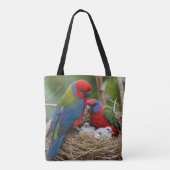 Rosella Birds Tote Bag (Achterkant)