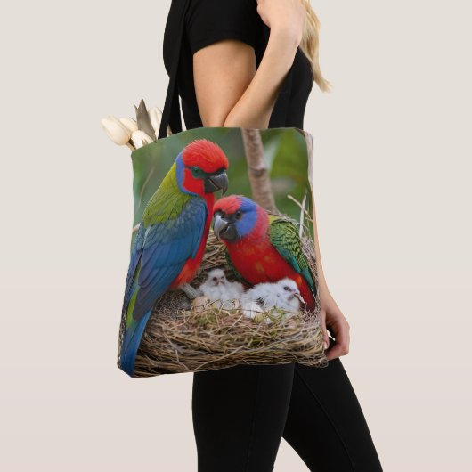 Rosella Birds Tote Bag (Dichtbij)