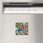 Rosella papegaaien in vijgenboom magneet (Insitu (Vaatwasser))
