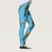 Rosella Parrot Waterverf Blue Bird Leggings (Rechts)