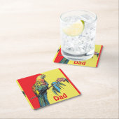 Rosella Parrot Waterverf Papa naam Kartonnen Onderzetters (Insitu)