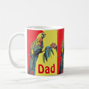 Rosella Parrot Waterverf Papa naam Koffiemok