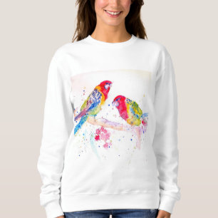 Rosella Roode Papegaai Papegaaien Aquarel Schilder Trui