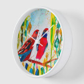 Rosella vogels in de waterverf kunst (Hoek)