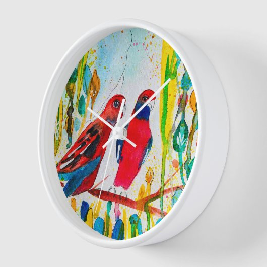 Rosella vogels in de waterverf kunst (Hoek)